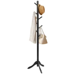 Costway Wooden Coat Rack Stand Entryway Hall Tree 2 Adjustable Height W/ 8 Hooks GrayBrown 25 Costway Wooden Coat Rack Stand Entryway Hall Tree 2 Adjustable Height W/ 8 Hooks GrayBrown -Costway GUEST 0020c858 aed3 4a94 b15e 82f853dd5578