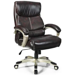 Costway 400LBS Big & Tall High Back Adjustable Swivel Leather Office Chair 23 Costway 400LBS Big & Tall High Back Adjustable Swivel Leather Office Chair -Costway GUEST 01432445 eec1 405c a74c bad68e3d8264