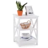 Costway 2PC 3-Tier Nightstand End Table Storage Display Shelf Living Room Furni White -Costway GUEST 021bf92c a6f2 41e8 a11d 6979b28c7493