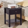 Costway End Table Nightstand Storage Display Furniture Drawer Shelf Beside Brown -Costway GUEST 0257606d 0efa 47f1 8b7f e91558c3b45a