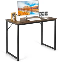 Costway Computer Desk Writing Workstation Study Laptop Table Home Office -Costway GUEST 02aff452 824f 43e7 b98f d543aca25cba
