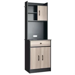 Costway 3-Door 71'' Kitchen Buffet Pantry Storage Cabinet W/Hutch Adjustable Shelf Black 18 Costway 3-Door 71'' Kitchen Buffet Pantry Storage Cabinet W/Hutch Adjustable Shelf Black -Costway GUEST 02df6d8b 055a 415d b6d9 e9832f87549f