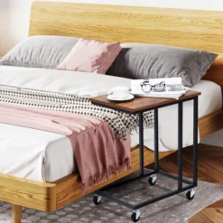 Laptop Holder Sofa Side End MobileTable Multiple Stand Desk Notebook Beside Wood -Costway GUEST 03288635 abb5 46de 8570 bafefe718e9e