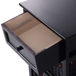 Costway Set OF 2 Night Stand 3 Tier 1 Drawer Bedside End Table Organizer Wood W/2 Basket -Costway GUEST 034e5b3e 5782 4937 86e8 fc090e658948