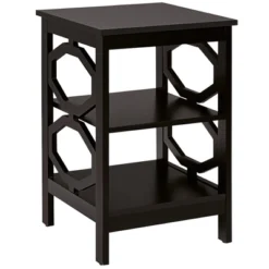 Costway 3-tier Nightstand Sofa Side End Accent Table Storage Display Shelf WhiteBlackEspressoGrey -Costway GUEST 038a748e 4b2e 4e1d 8f5d f6c66a928b5f