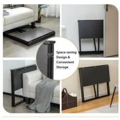 Costway Folding Computer Desk No Assembly Study Writing Table For Small Spaces Walnut/Black/Brown/White -Costway GUEST 03a21154 7a11 48b7 8291 6cb38d8c8f5c