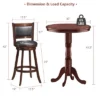 Costway 3pcs Pub Table Set 30'' Round Bar Height Table & 2pcs Swivel Bar Stools -Costway GUEST 052b7d71 2505 4e4f 8cbe 4b72232a684d