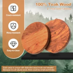 Costway Round End Table Accent Side Table Reclaimed Teak Wood Plant Stand Patio Rustic 16 Costway Round End Table Accent Side Table Reclaimed Teak Wood Plant Stand Patio Rustic -Costway GUEST 053fc18d c3a5 44f3 9613 ac5ff9080b30