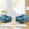 Costway Set Of 2 Leathaire Fabric Accent Armchair Single Sofa W/Side Storage Pocket -Costway GUEST 05939bd7 5aa7 41b6 a7dd f286a6c80b6f