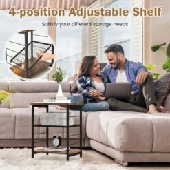 Costway 2 PCS 3-Tier Side End Table With Adjustable Mesh Shelf Narrow Nightstand 16 Costway 2 PCS 3-Tier Side End Table With Adjustable Mesh Shelf Narrow Nightstand -Costway GUEST 05dd7dc5 2972 4f2c b56c 7df8333de163