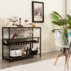 Costway Rustic Wine Rack Table 13 Bottles Wine Bar Cabinet Freestanding With Glass Holder 1 Costway Rustic Wine Rack Table 13 Bottles Wine Bar Cabinet Freestanding With Glass Holder -Costway GUEST 062b0247 b331 4228 adc5 1cafbac2bbd6