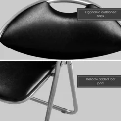 Costway 6 PCS U Shape Folding Chairs Furniture Home Outdoor Picnic Portable Black -Costway GUEST 068925c9 901e 4027 ada3 43c95a9ff40f