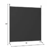 Costway Single Panel Room Divider Privacy Partition Screen For Office Home Black/Beige -Costway GUEST 06d39beb 7509 4e9f 99fd e9db346b7f93