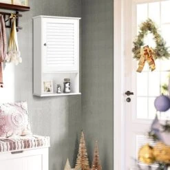 Costway Wall Cabinet Hanging Bathroom Storage Cabinet 27.5'' Height Adjustable -Costway GUEST 076db2cc 4c8e 445f b629 e9388eefac4e