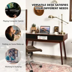 Costway 48'' Computer Desk Study Workstation Laptop Table Home Office W/ Drawers -Costway GUEST 07a0048c b17e 4973 8f09 388b9608984b