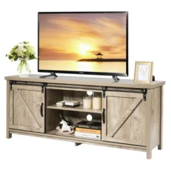Costway TV Stand Media Center Console Cabinet Sliding Barn Door For TV's 60'' 23 Costway TV Stand Media Center Console Cabinet Sliding Barn Door For TV's 60'' -Costway GUEST 0892119b fb15 4fd9 a28d 8e1e839e9c82