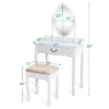 Costway Vanity Table Jewelry Makeup Desk Bench Dresser Stool 2 Costway Vanity Table Jewelry Makeup Desk Bench Dresser Stool -Costway GUEST 08f54228 2e39 482b 9413 b96c13511b76