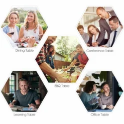 Costway 6' Folding Table Portable Plastic Indoor Outdoor Picnic Party Dining Camp Tables -Costway GUEST 09779ee7 331b 443b 8d3e f046d92e0dfc