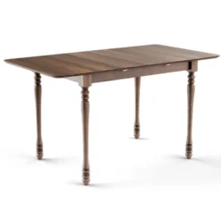 Costway Extension Dining Room Table Butter Leaf Rectangle Table W/ Hardwood Structure -Costway GUEST 09baa251 5bc3 4e9f 908d 455a3c7f3072