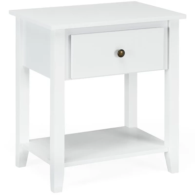 Costway Nightstand Beside Table Chest Sofa Table End Table Accent Table White 13 Costway Nightstand Beside Table Chest Sofa Table End Table Accent Table White - Image 11