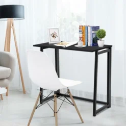Costway Foldable Computer Desk Home Office Laptop Table Writing Desk Study Table Natural/White/Brown/Black -Costway GUEST 0aad3915 d29c 4f67 8c48 4009c2072366