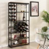 Costway Industrial Wine Rack Multi-purpose Freestanding Bakers Rack With Glass Holder -Costway GUEST 0ab2436f 8f26 41ce 97ae 9576e3441ef4
