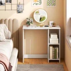 Costway 31.5'' Small Computer Desk Home Office Study Writing Desk With 2 Compartments -Costway GUEST 0b71cda0 6b17 44ea 8714 6d17f674cae4