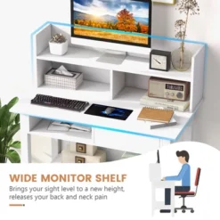 Costway Home Office Computer Desk Workstation Laptop PC Table W/ Drawer & Shelf -Costway GUEST 0b8bf591 bd0c 4c76 b93b 2bfc1a16617c