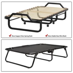 Costway Folding Bed Rollaway Guest Bed W/ Memory Foam Sturdy Metal Frame & Foam Mattress Living Room Guest Room Office Made In Italy 11 Costway Folding Bed Rollaway Guest Bed W/ Memory Foam Sturdy Metal Frame & Foam Mattress Living Room Guest Room Office Made In Italy -Costway GUEST 0bfd9568 3b80 4d44 a410 71209955fc64