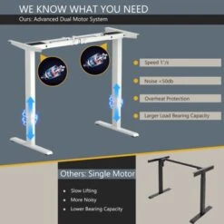 Costway Electric Adjustable Standing Up Desk Dual Motor W/ Controller -Costway GUEST 0c819cb9 9951 49f1 8a94 d113861f8aa3