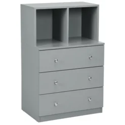 Costway 3 Drawer Dresser W/ Cubbies Storage Chest For Bedroom Living Room White/Black/Grey 24 Costway 3 Drawer Dresser W/ Cubbies Storage Chest For Bedroom Living Room White/Black/Grey -Costway GUEST 0d85eebf e5dd 45b9 972e a1f08b3b54ab