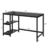 Costway 47'' Computer Desk Office Study Table Workstation Home W/ Adjustable Shelf Rustic Black/Coffee/Brown -Costway GUEST 0de8737d c16a 4167 9f74 2dc3b73a8685