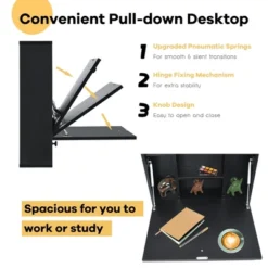Costway Wall-Mount Floating Desk Foldable Space Saving Laptop Workstation 21 Costway Wall-Mount Floating Desk Foldable Space Saving Laptop Workstation -Costway GUEST 0edd1ae3 7f17 4d06 a4c9 3da4736e9ecb