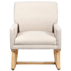 Costway Mid Century Fabric Rocking Chair Upholstered Accent Armchair Lounge Chair Beige/Gray 18 Costway Mid Century Fabric Rocking Chair Upholstered Accent Armchair Lounge Chair Beige/Gray -Costway GUEST 0fbdc2d3 5df0 4bb6 805a 994e07edaba6