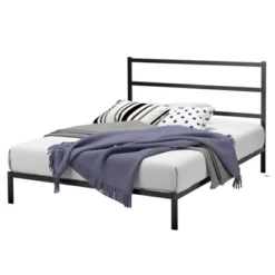 Costway Twin/Full Metal Bed Platform Frame Heavy Duty Mattress Foundation W/Headboard -Costway GUEST 10c11ade a13e 40e6 bc30 902268861a28