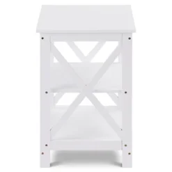 Costway 2PC 3-Tier Nightstand End Table Storage Display Shelf Living Room Furni White -Costway GUEST 10f5ec03 399f 422d a9f3 7c2f486d7d33