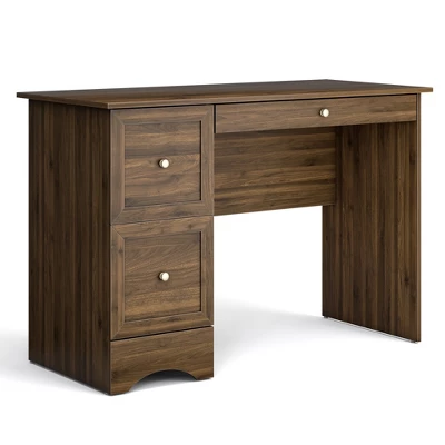 Costway Vintage Computer Desk Home Office Study Table Spacious Workstation W/ 3 Drawers 9 Costway Vintage Computer Desk Home Office Study Table Spacious Workstation W/ 3 Drawers - Image 7