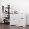 Costway Buffet Sideboard Kitchen Cupboard Storage Cabinet W/ 2 Drawers & 3 Doors White -Costway GUEST 1214a4c3 574c 436c 86c7 53a387150700