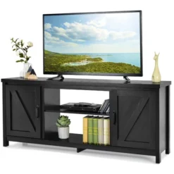 Costway 59'' TV Stand Media Console Center W/ Storage Cabinet For 65'' TV NaturalBlackCoffee 22 Costway 59'' TV Stand Media Console Center W/ Storage Cabinet For 65'' TV NaturalBlackCoffee -Costway GUEST 12d20e43 695c 4255 aa1f 04ed106c3f73