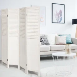 Costway 4 Panel Folding Privacy Room Divider Screen Home Furniture 5.6 Ft Tall White 17 Costway 4 Panel Folding Privacy Room Divider Screen Home Furniture 5.6 Ft Tall White -Costway GUEST 13991cd2 5640 4968 8399 2a9006b63831