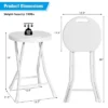 Costway Set Of 4 Portable Folding Stools 18'' Collapsible Round Stools White -Costway GUEST 142512ff 13a5 4440 aea4 4d1da03c24e2
