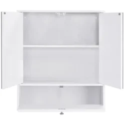 Costway Bathroom Cabinet Medicine Cabinet Double Mirror Door Wall Mount Storage Wood Shelf White -Costway GUEST 14254662 b6fe 4467 a7d5 9b49d0bc90eb