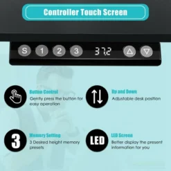 Costway 55''x28'' Electric Standing Desk Sit To Stand Workstation Dual Motor 18 Costway 55''x28'' Electric Standing Desk Sit To Stand Workstation Dual Motor -Costway GUEST 145d71d4 e520 4fb4 9fb1 507232ee1f0a