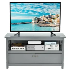 Costway Free Standing TV Cabinet Wooden Console TV Media Entertainment -Costway GUEST 146ed3a9 8836 48be 9e92 d2f2ae3c7aef