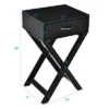 Costway 2PCS Nightstand X-Shape Drawer Accent Side End Table Modern Home Furniture Black 2 Costway 2PCS Nightstand X-Shape Drawer Accent Side End Table Modern Home Furniture Black -Costway GUEST 147e90bb a45a 4560 b72b 630d0935ccfe