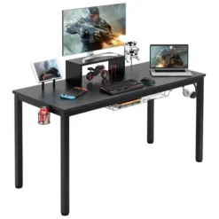 Costway 55 Inch Gaming Desk Racing Style Computer Desk With Cup Holder & Headphone Hook -Costway GUEST 14b29fac c168 47bf b9a8 22ba07827a7b