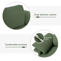 Costway Set Of 2 Upholstered Single Sofa Fabric Accent Armchair Metal Legs 16 Costway Set Of 2 Upholstered Single Sofa Fabric Accent Armchair Metal Legs -Costway GUEST 14ef8e9a b55f 43de a01a a15dfa18c838