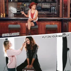 Costway Set Of 2 Nailhead Saddle Bar Stools 24'' Counter Stools Brown/White With Grey Cushion -Costway GUEST 1587c555 0953 4428 9cf9 7a1c492700f0