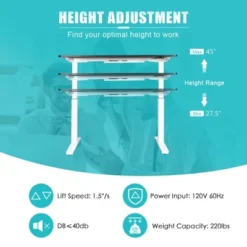 Costway Electric 55''x28'' Standing Desk Sit To Stand Workstation Dual Motor -Costway GUEST 1613d527 1a46 42de b6a0 3732778367dd