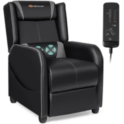 Costway Massage Gaming Recliner Chair Single Living Room Sofa Home Theater Seat PurpleGray -Costway GUEST 165a44a9 5033 4336 be8f 127bd6d7824f